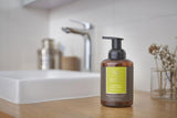 Naturally antiseptic and antifungal, blended with Lemongrass Essential Oil to produce non-toxic, moisturizing, antibacterial foaming hand soap that is hypoallergenic and gentle on all skin types. Delivers 70% more hand washes without artificial fragrance.
